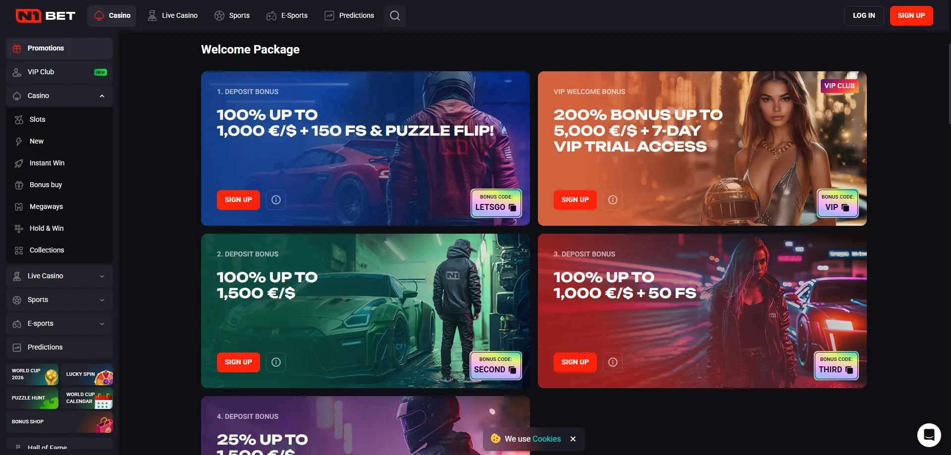 N1Bet Casino AU welcome bonus — up to AU$8,000 plus 200 free spins